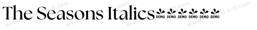 The Seasons Italics字体转换